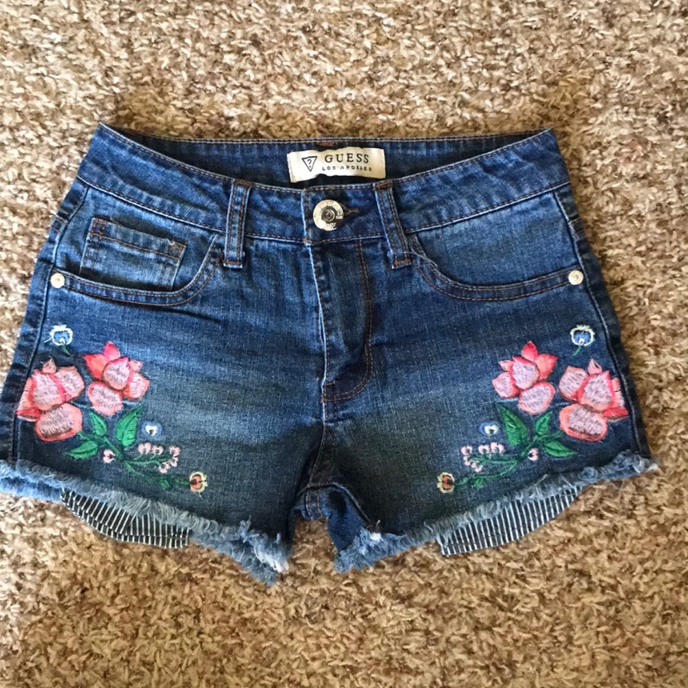 Jeans shorts.